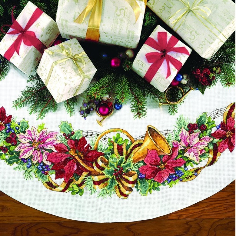 Cross Stitch Tree Skirt Kits