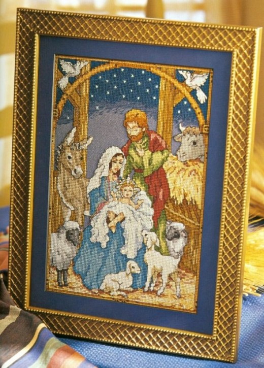 Timeless Treasures Nativity Scene | Cross Stitch in Time : Cross Stitch ...