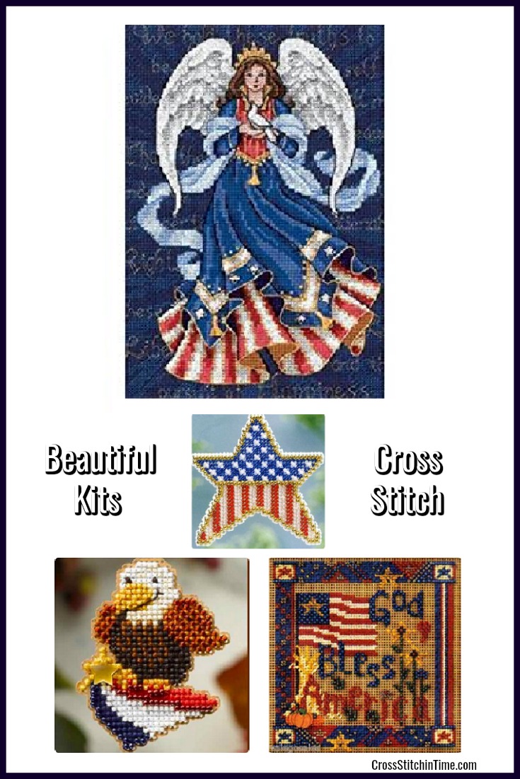 Patriotic American cross stitch kits