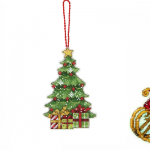 Cross Stitch Christmas Single Ornament Kits
